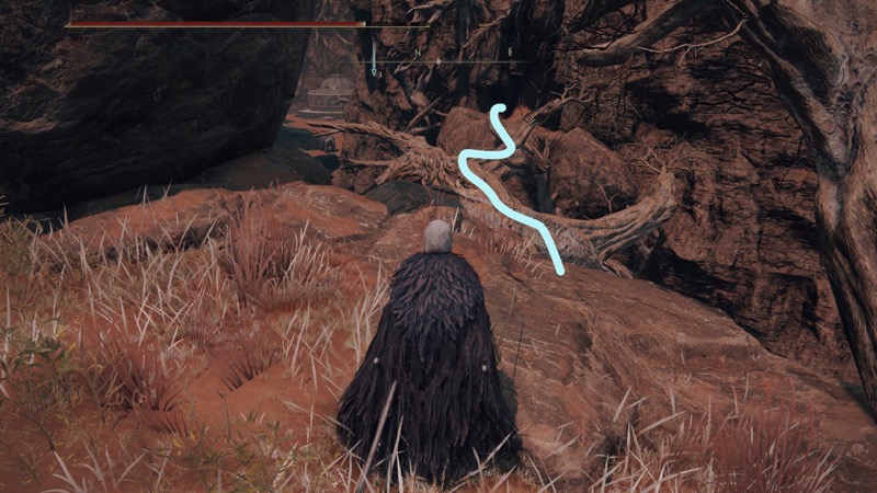 Highlighting the path the user takes to the Abandon Cave